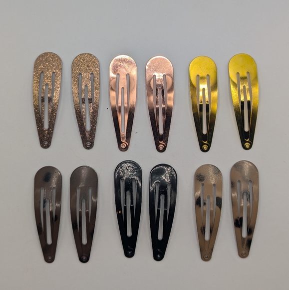 Set of 12 hair clips - Picture 2 of 4